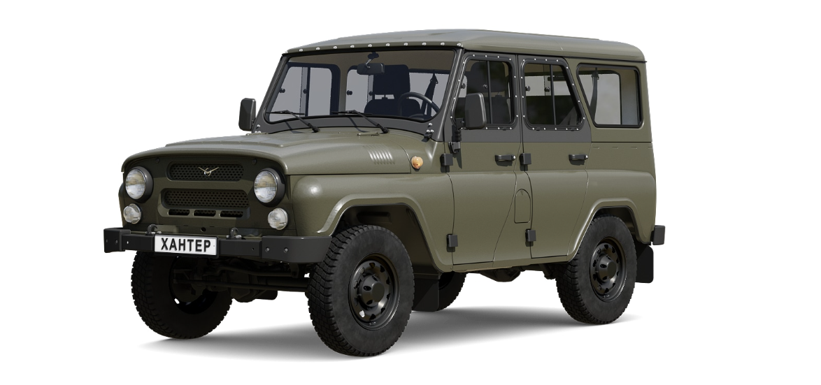 UAZ Hunter 2024 Base Fleet green